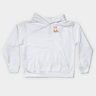 Cute yoga fox Kids Hoodie